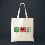 Peace Love Clowns Tote Bag<br><div class="desc">Een schattig cadeau voor de canvas tas van de clown.</div>