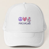 Peace Love CNFA Nurse Trucker Pet (Voorkant)