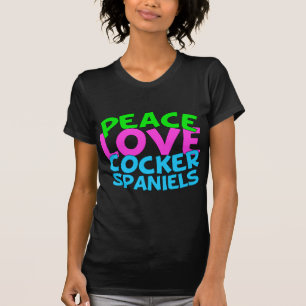 Peace Love Cocker Spaniers T-shirt
