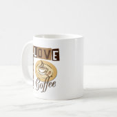 PEACE LOVE COFFEE KOFFIEMOK (Voorkant links)