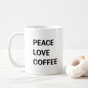 Peace Love Coffee Koffiemok