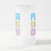 Peace Love Coffee Matglas Bierpul (Center)