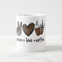 Peace Love Coffee Mok Ontwerp