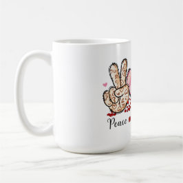 Peace, Love, Coffee Mok: Sip met stijl ☕ Koffiemok