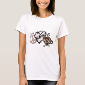 Peace Love Coffee T-shirt