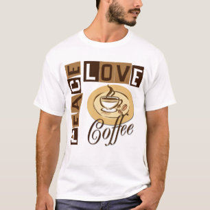 PEACE LOVE COFFEE T-SHIRT
