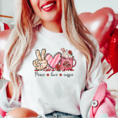 Peace Love Coffee, Valentijn T-shirt