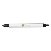 Peace Love Coffee Zwarte Inkt Pen (Voorkant)