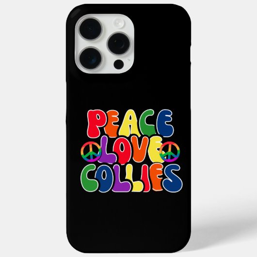 Peace Love Collies mobiele telefoon gevallen Case-Mate iPhone Case (Achterkant)
