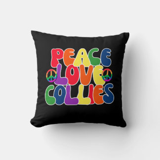 Peace Love Collies Pillow Kussen