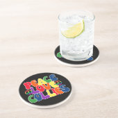 Peace Love Collies Zandsteen Onderzetter (Zijkant)