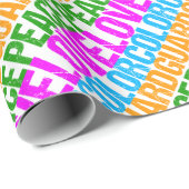 Peace Love Color Guard Cadeaupapier (Rol Hoek)