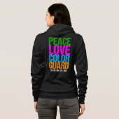 Peace Love Color Guard Custom Hoodie (Achterkant volledig)
