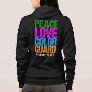 Peace Love Color Guard Custom Hoodie