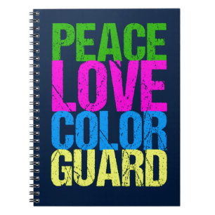 Peace Love Color Guard Notitieboek