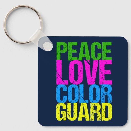 Peace Love Color Guard Sleutelhanger (Voorkant)