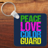 Peace Love Color Guard Sleutelhanger (Voorkant)