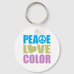 Peace Love Color Sleutelhanger