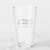 Peace Love Colorado Glas (Achterkant)