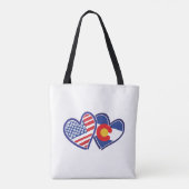 Peace Love Colorado Tote Bag (Achterkant)