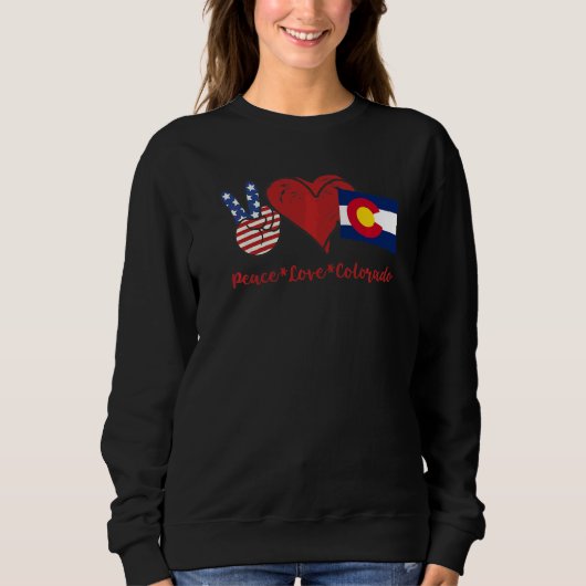 Peace Love Colorado Trui (Voorkant)