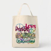 Peace Love Compassion-Tas Tote Bag (Voorkant)