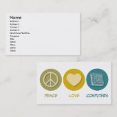 Peace Love Computers Visitekaartje (Voorkant / Achterkant)