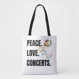 PEACE LOVE CONCERTS CANVAS CANVAS TAS