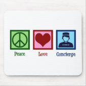 Peace Love Concierge Muismat (Voorkant)