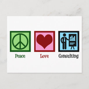 Peace Love Consulting Briefkaart