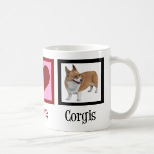 Peace Love Corgi-foto Koffiemok