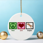 Peace Love Cougars Keramisch Ornament