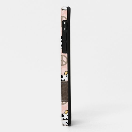Peace Love Cow Case-Mate iPhone Case (Achterkant/links)