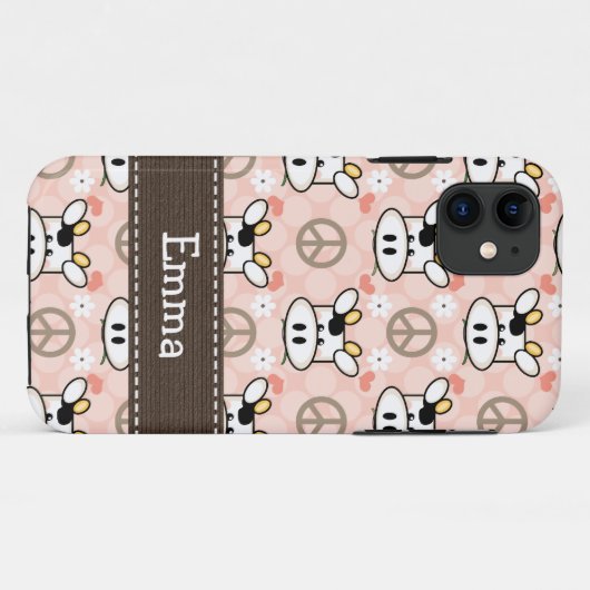 Peace Love Cow Case-Mate iPhone Case (Achterkant (horizontaal))