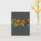 Peace Love Cowboy Western Rodeo Rodeo Life Western Kaart (Gele Bloem)