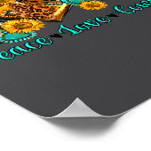 Peace Love Cowboy Western Rodeo Rodeo Life Western Poster (Hoek)