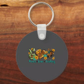 Peace Love Cowboy Western Rodeo Rodeo Life Western Sleutelhanger (Voorkant)