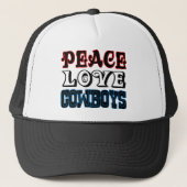 Peace Love Cowboys Trucker Pet (Voorkant)
