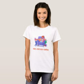 Peace, Love & Cozy Corners Cozy Aesthetic Home T-shirt (Voorkant volledig)