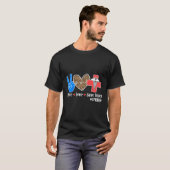 Peace Love CPR Instructor CPR Trainer CPR Instruct T-shirt (Voorkant volledig)