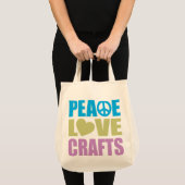 Peace Love Crafts Tote Bag (Voorkant (product))