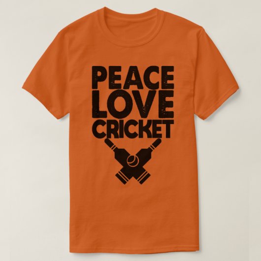 Peace Love Cricket1 T-shirt (Design voorkant)