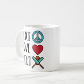 Peace Love Cricket Cute Cute Coffee Mok Player Spo (Voorkant links)