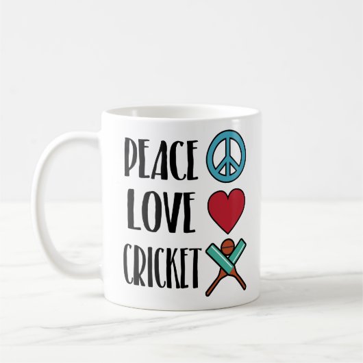 Peace Love Cricket Cute Cute Coffee Mok Player Spo (Links)