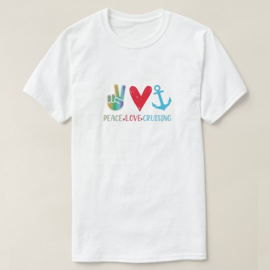 Peace Love Cruise, Cruise Gift Cruise T-shirt (Design voorkant)