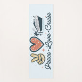 Peace Love Cruise – Inspirerend Yogamat (Voorkant)