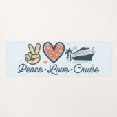 Peace Love Cruise – Inspirerend Yogamat (Voorkant (horizontaal))