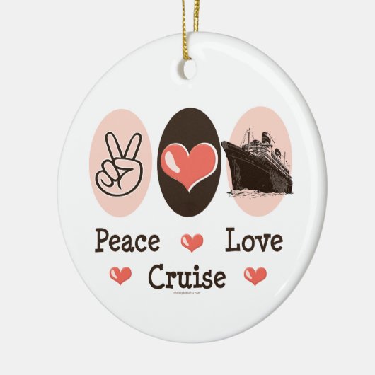 Peace Love Cruise Ornament (Links)