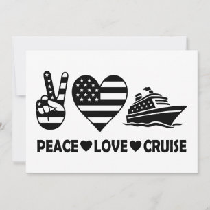 Peace Love Cruise Verenigde Staten Vakantie Vibes Kaart