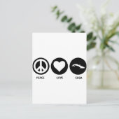 Peace Love Cuba Briefkaart (Staand voorkant)